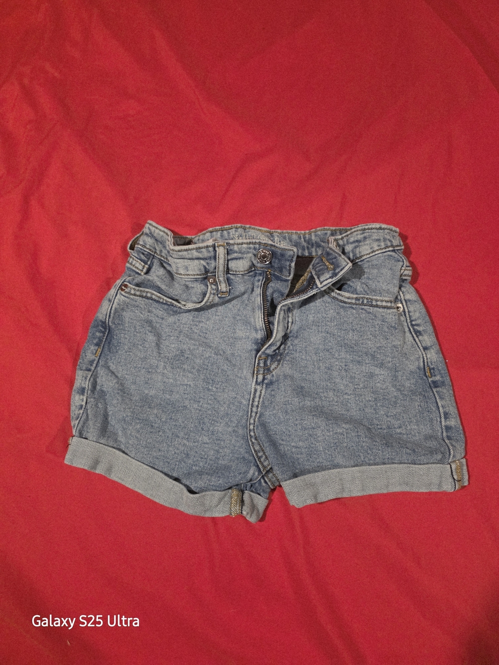 wild fable Light Blue Paperbag Denim Shorts